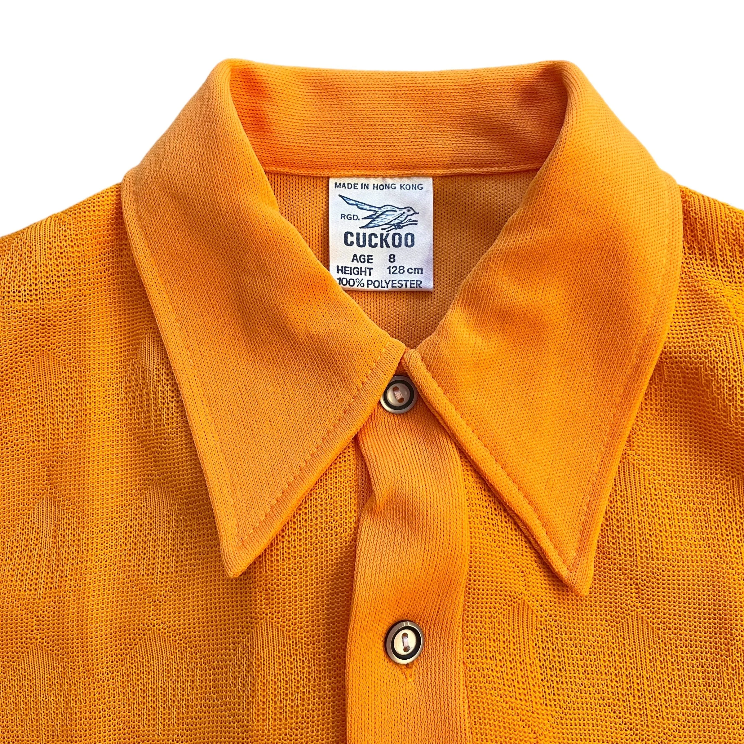 1960's Orange Shirt  /  6-8Y