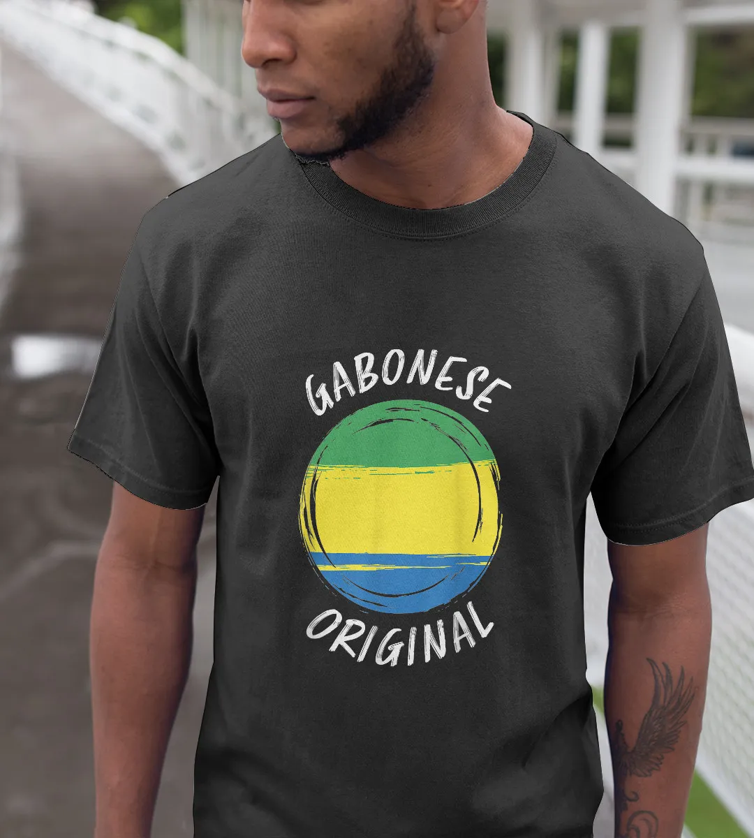 1sttheworld T-Shirt - Gabonese Original T-Shirt Black A35