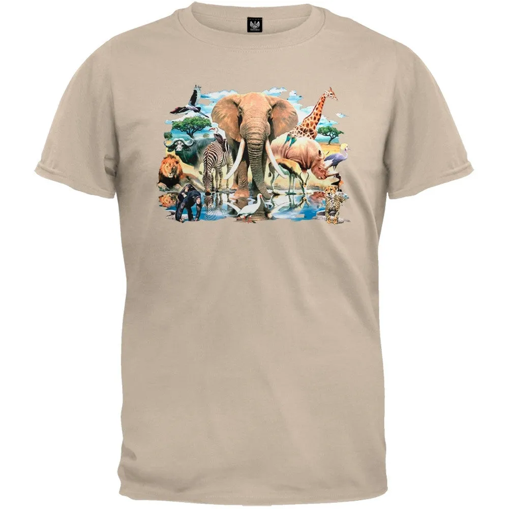 3DT - African Oasis Black T-Shirt