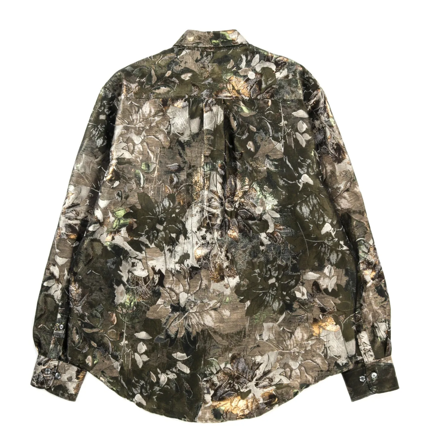 4SDESIGNS A. BD SHIRT HUNTER FOLIAGE BROCADE