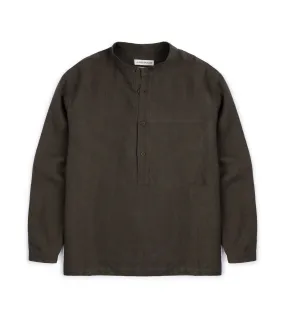 A Kind of Guise Linen Pace Pocket Shirt: Arabica