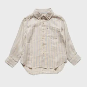 Academy Brand Rookie Farrelly Linen Shirt - Ice Blue