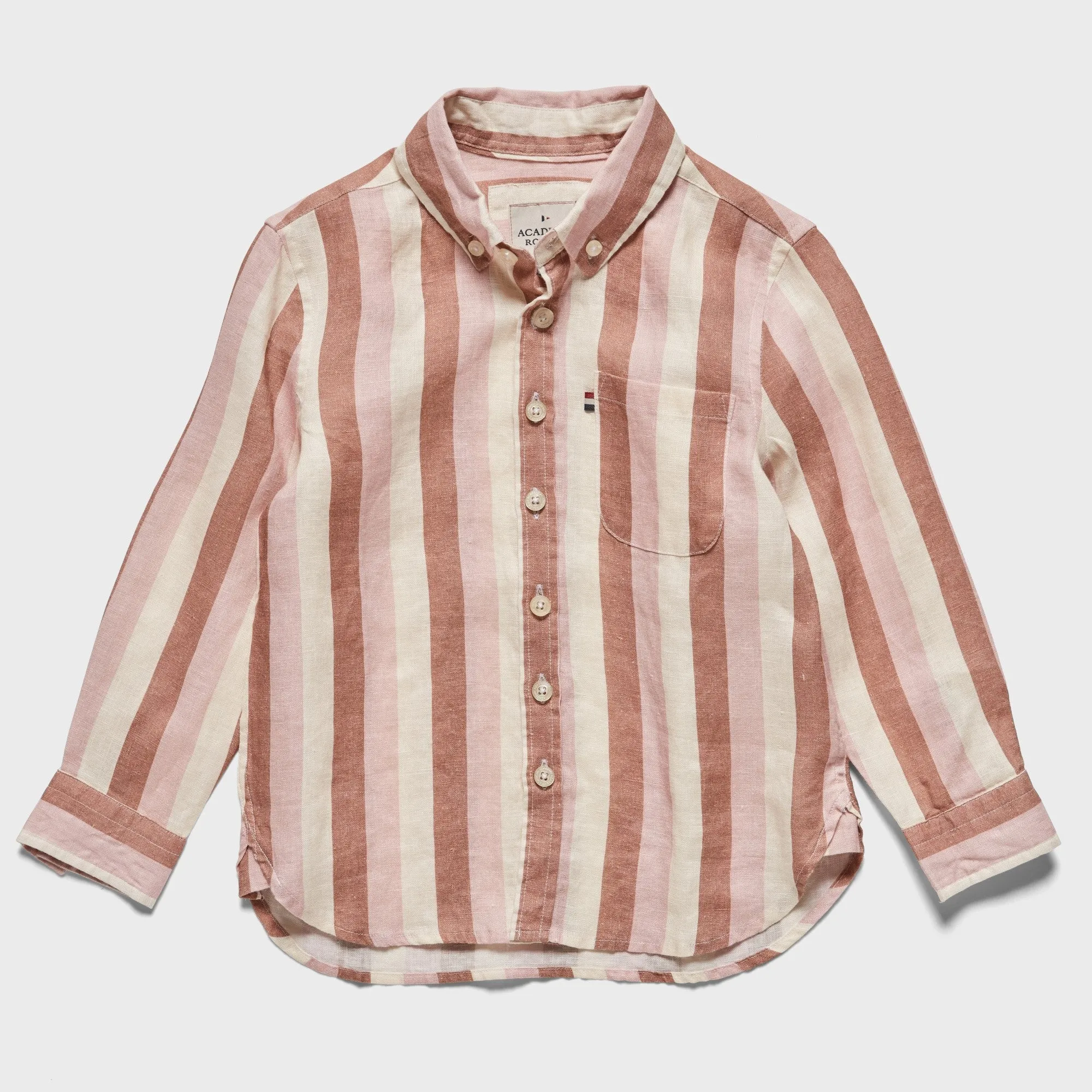 Academy Brand Rookie James Linen Shirt - Rosette Pink