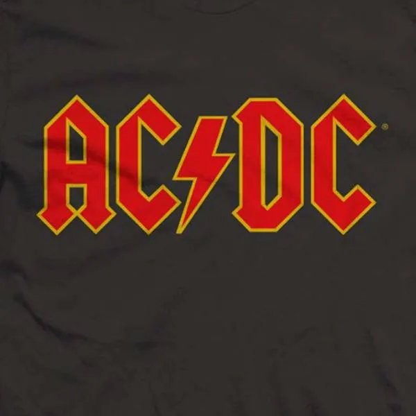 AC/DC Kids Black T-Shirt - Red Logo