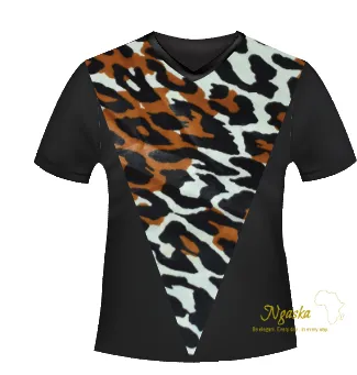 Adebowale: Tribal Print, Patchwork T-shirt, African Fashion T-Shirt