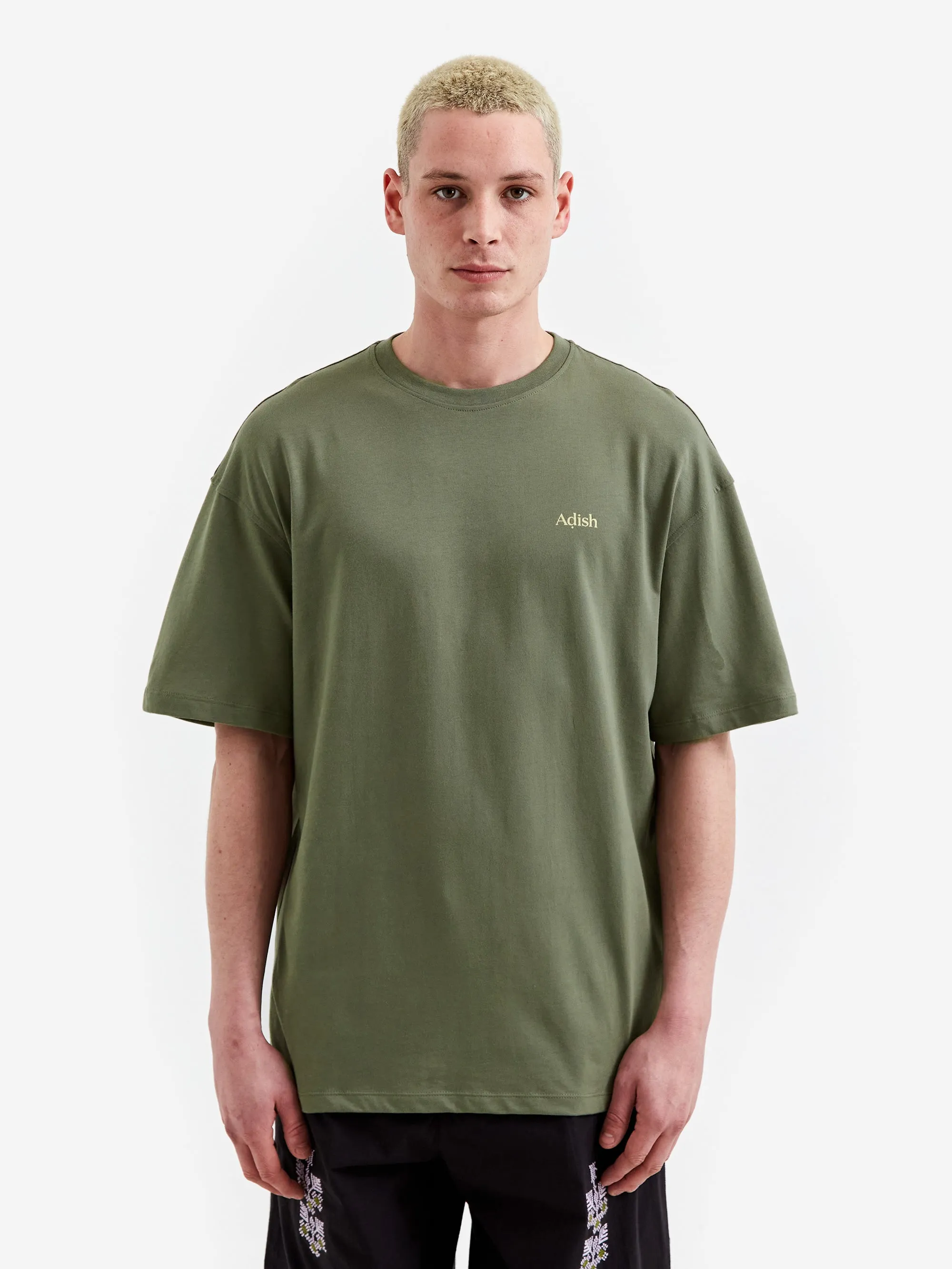 Adish Shaqhat Classic Logo T-Shirt - Olive Green