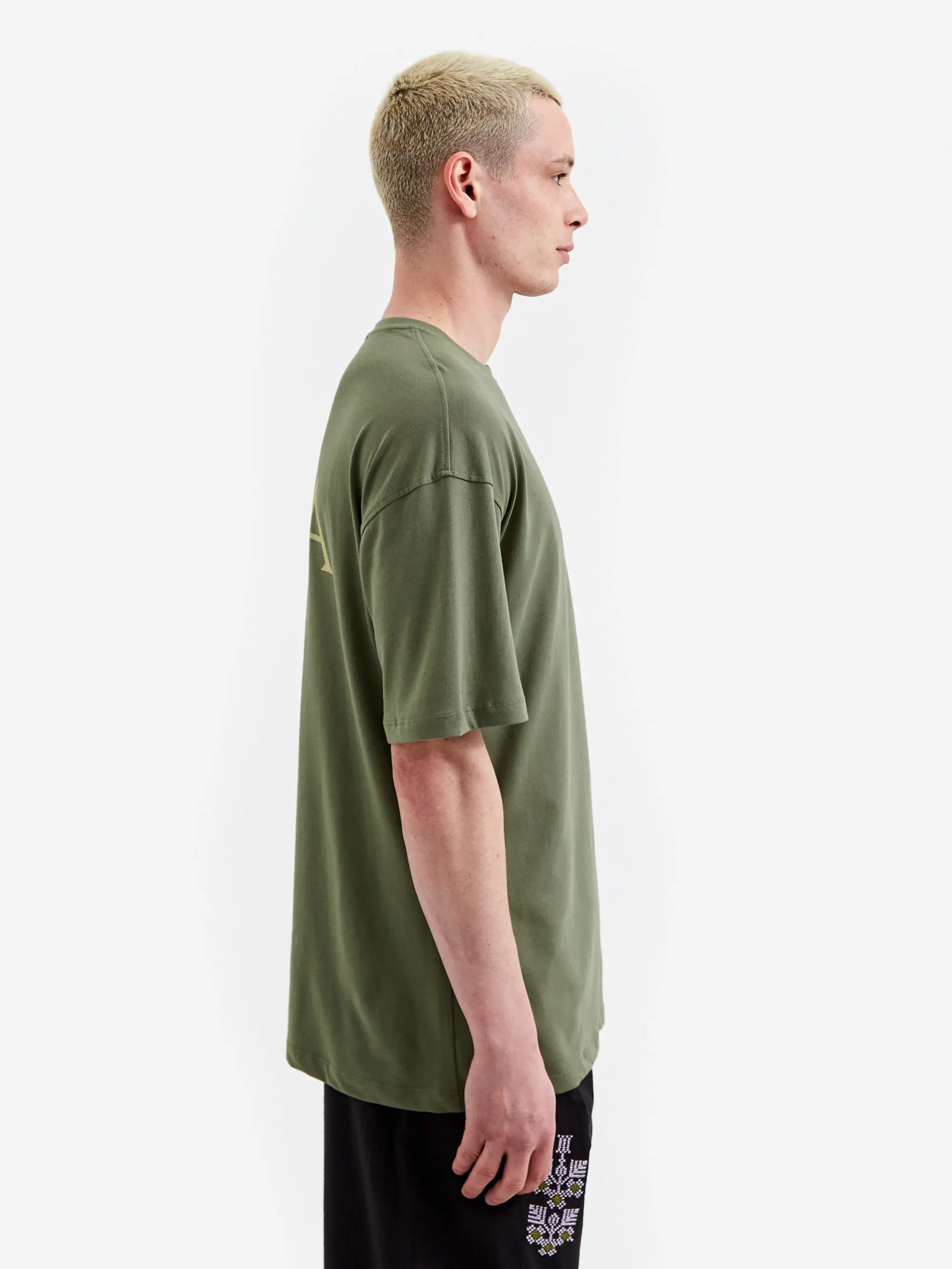 Adish Shaqhat Classic Logo T-Shirt - Olive Green