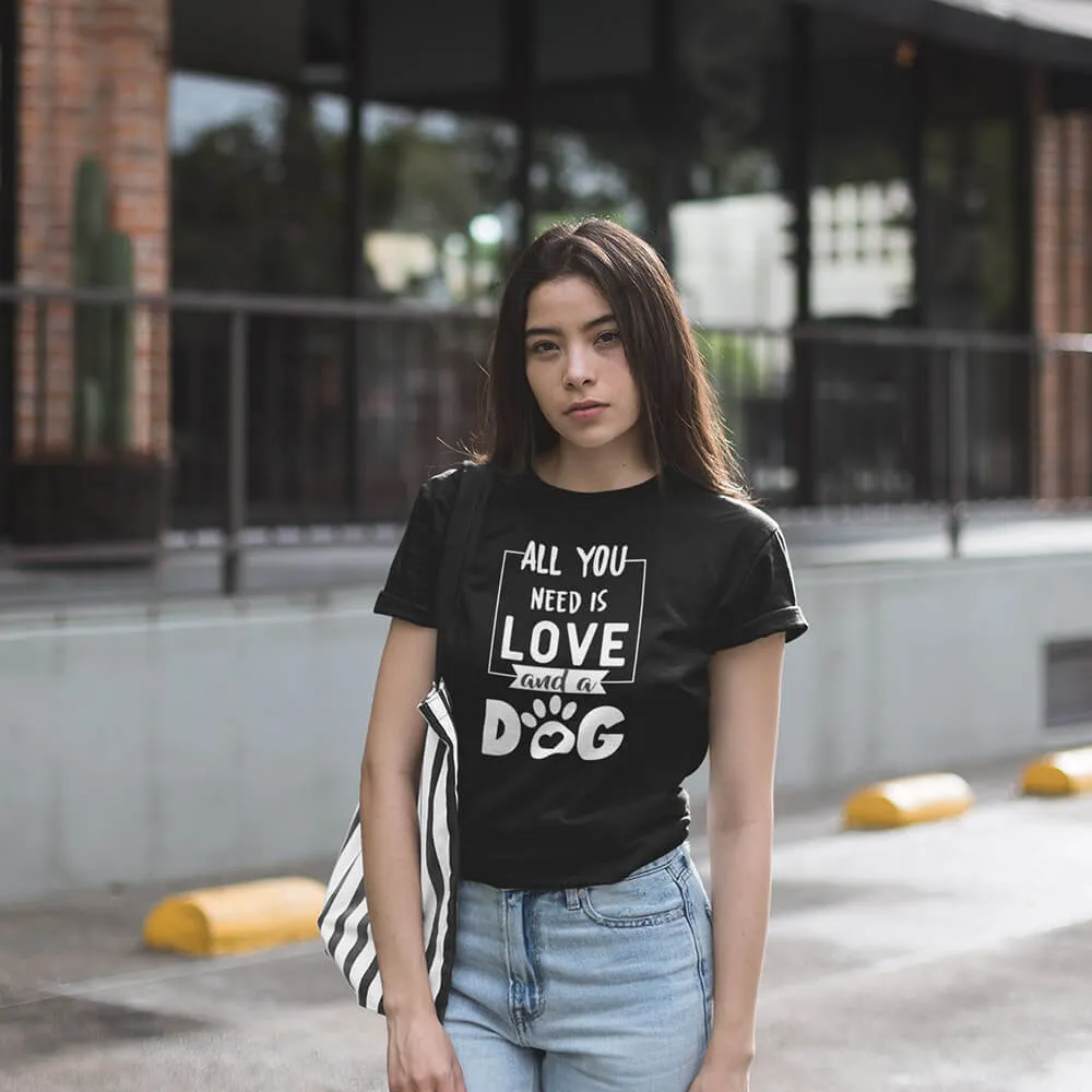 All You Need Is Love & Dog Half Sleeve T-Shirt