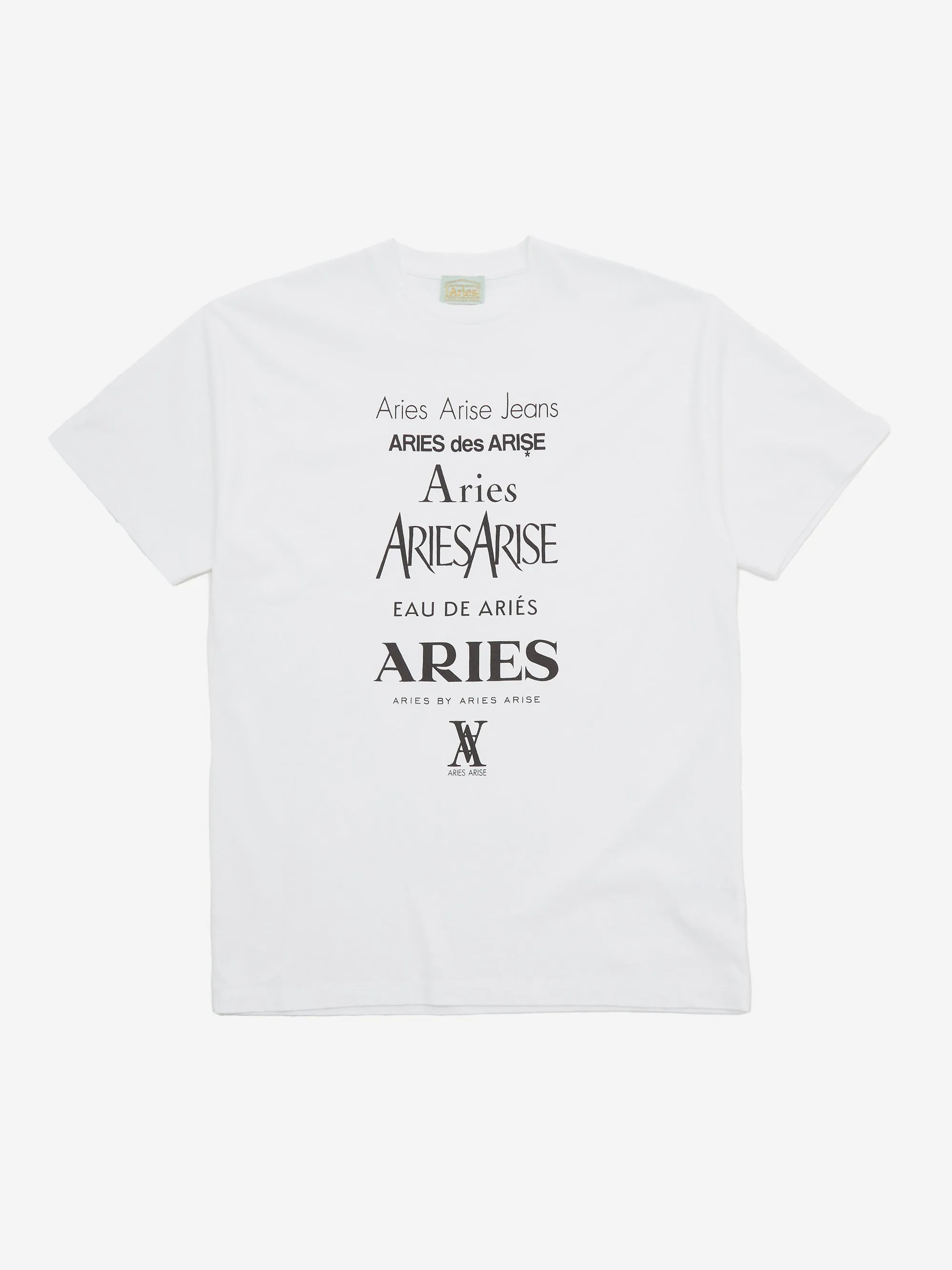 Aries Perfume Short Sleeve T-Shirt - White