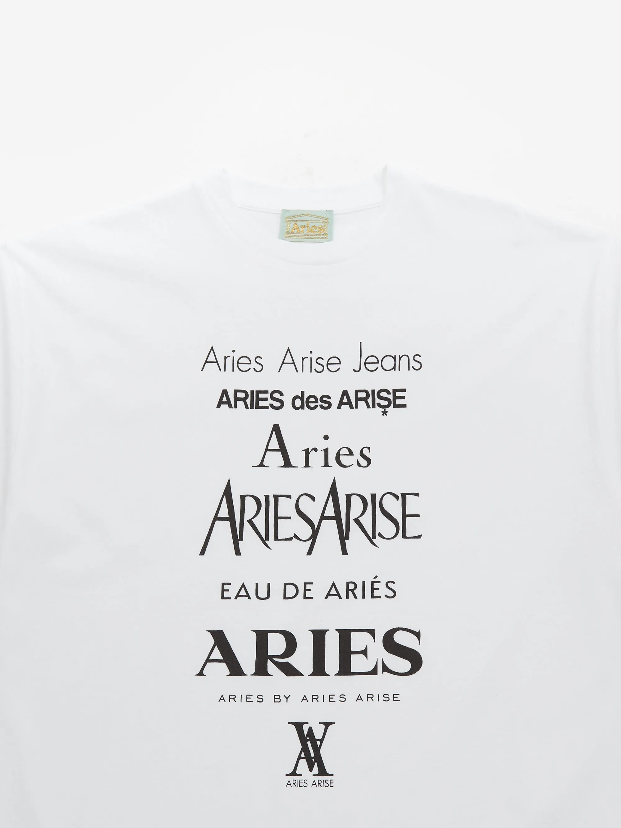 Aries Perfume Short Sleeve T-Shirt - White