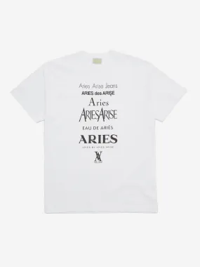 Aries Perfume Short Sleeve T-Shirt - White