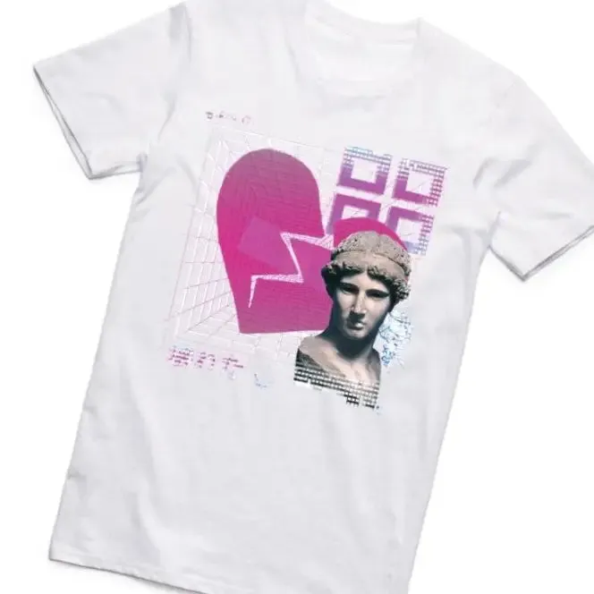 Artistic David Vaporwave T-shirt