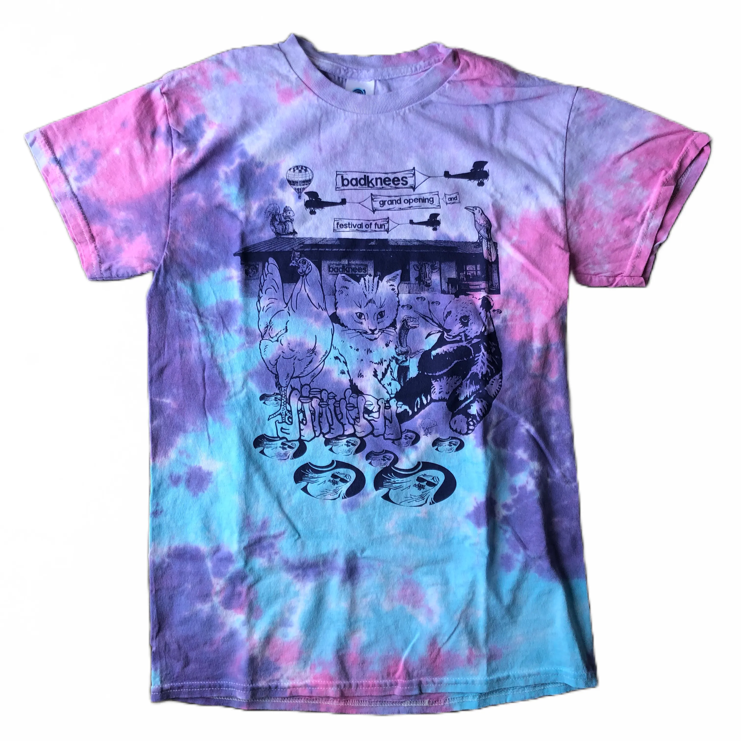 badknees Festival of Fun T-shirt - Cotton Candy