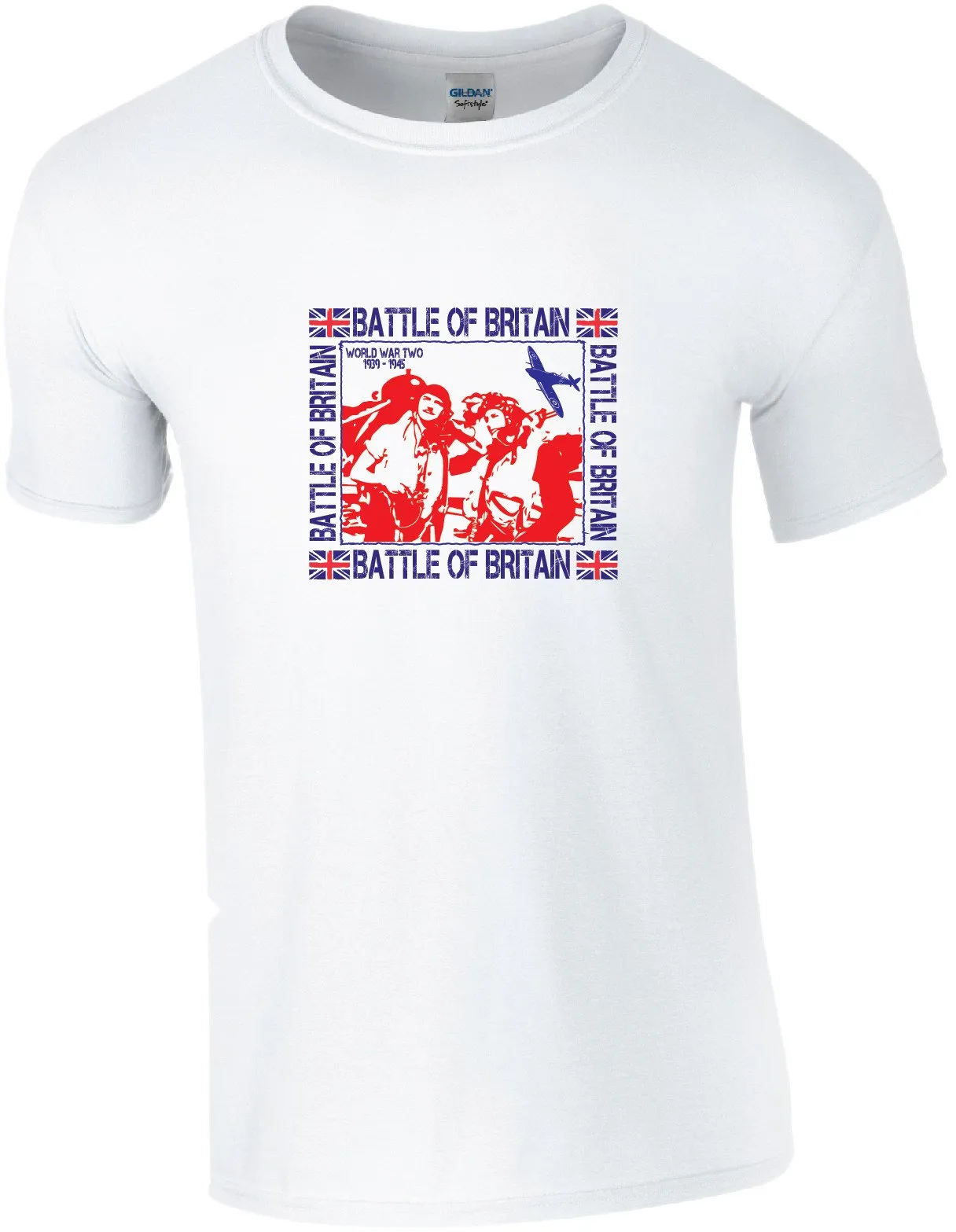 Battle of Britain Spitfire and Pilot Montage T-Shirt