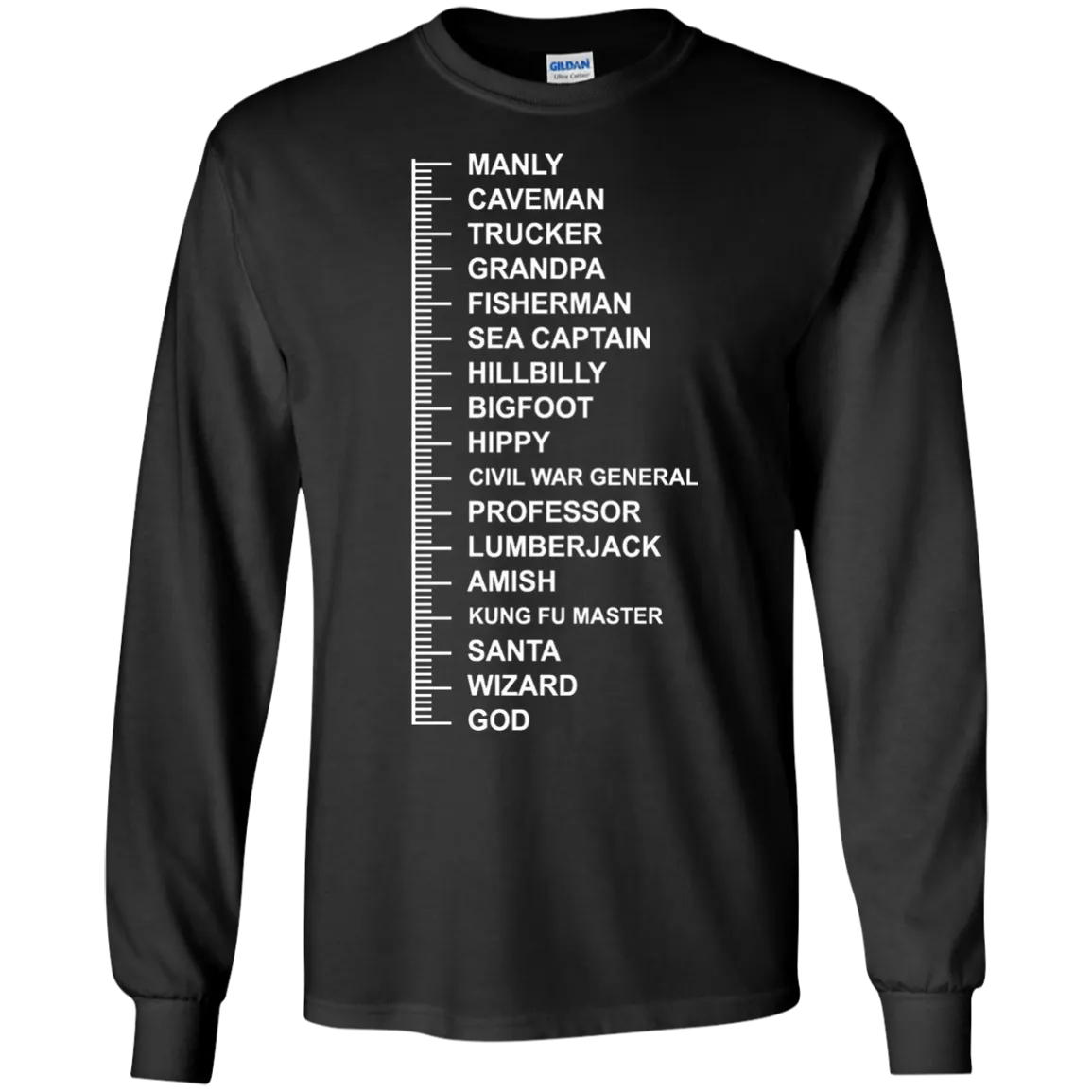 Beard Length Guide Shirt - Beard Ruler shirt