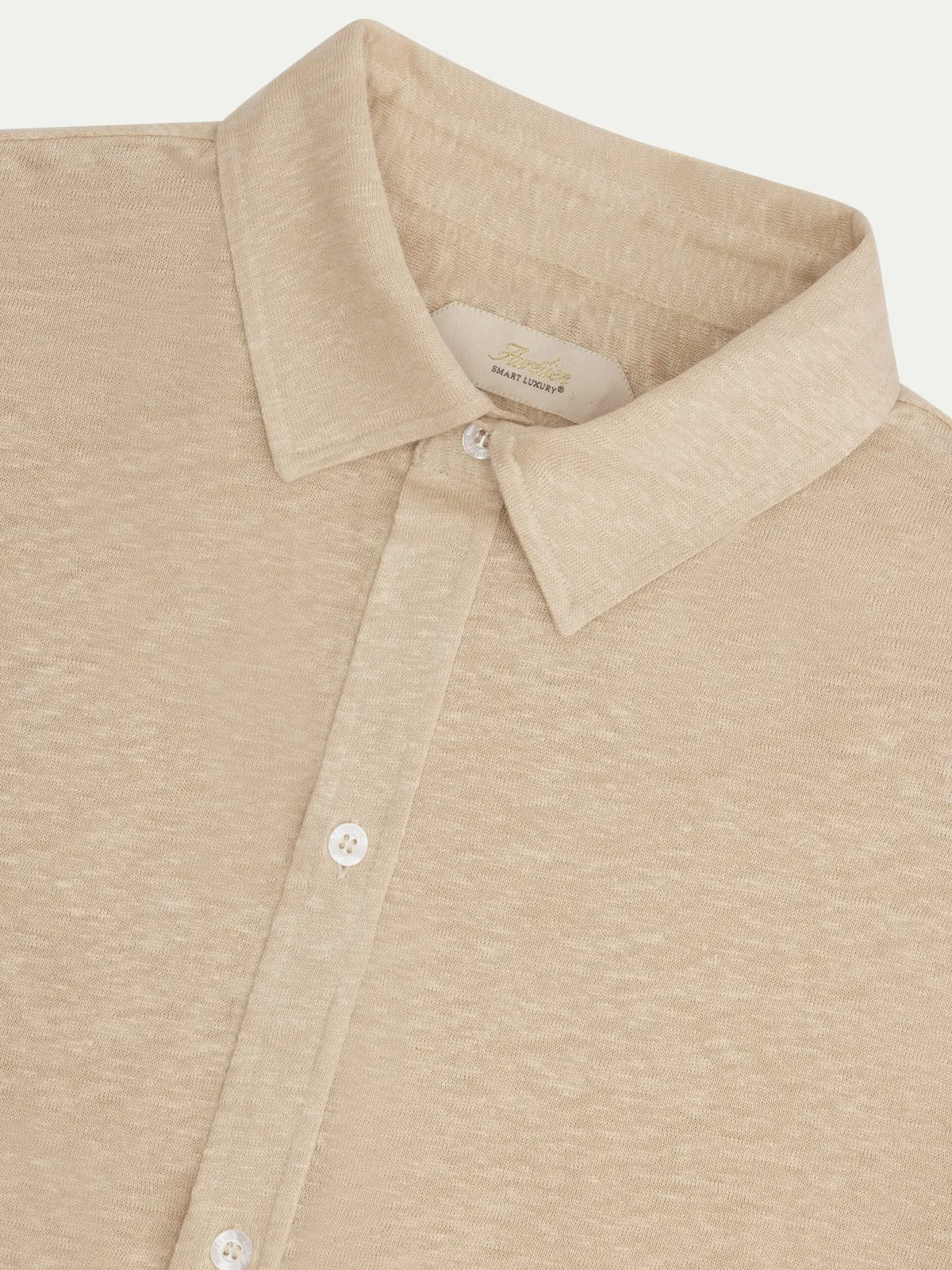 Beige Linen Bayside Shirt