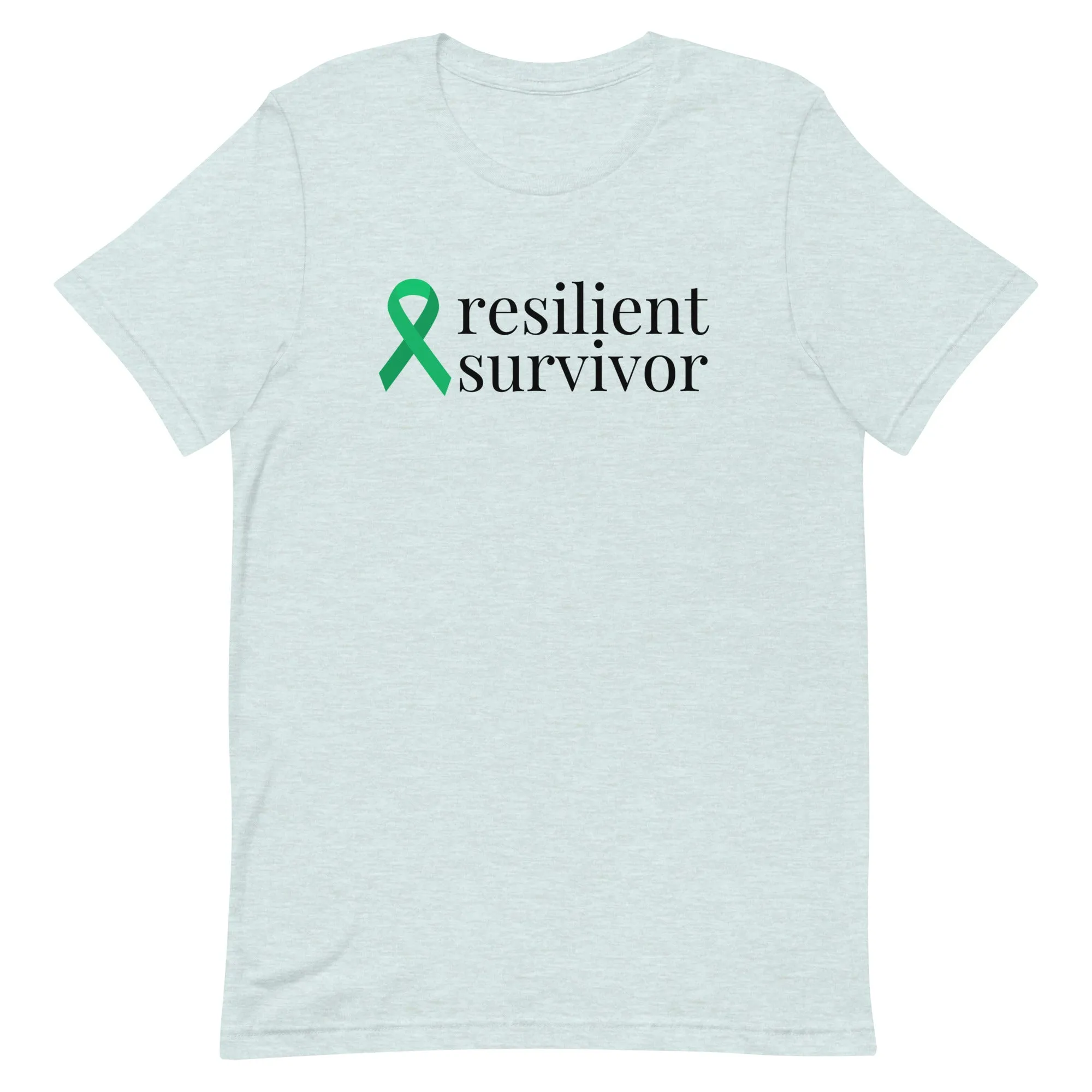 Bile Duct Cancer / Gallbladder Cancer resilient survivor Ribbon T-Shirt - Several Colors Available