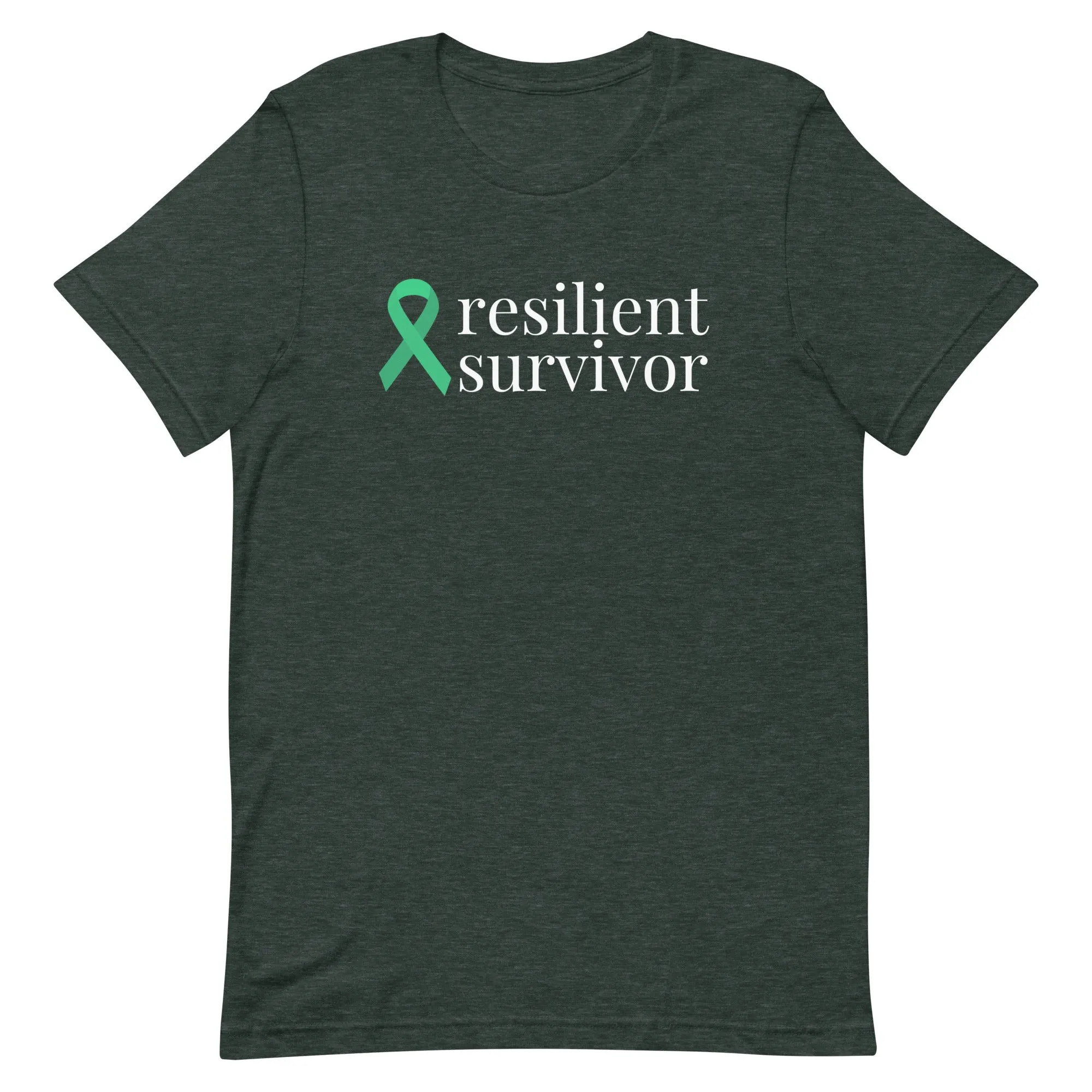 Bile Duct Cancer / Gallbladder Cancer resilient survivor Ribbon T-Shirt - Several Colors Available