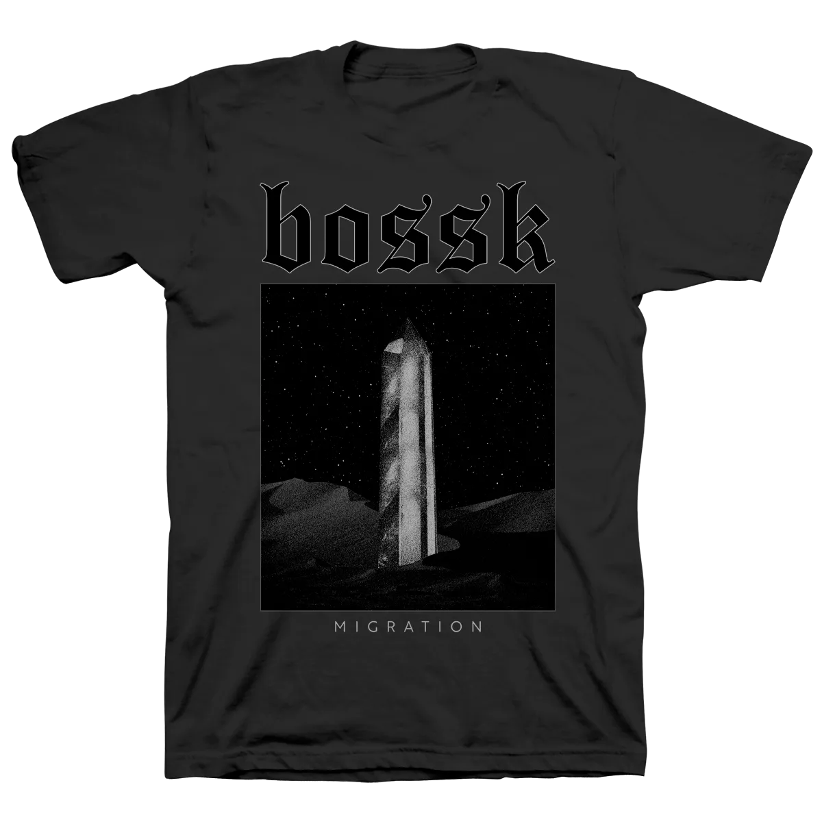 Bossk "Migration Obelisk" Black T-Shirt