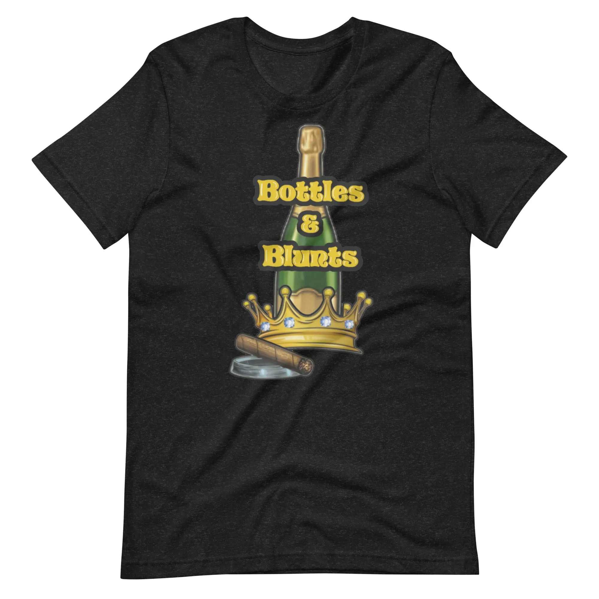 Bottles, Blunts & Crown Unisex T-shirt