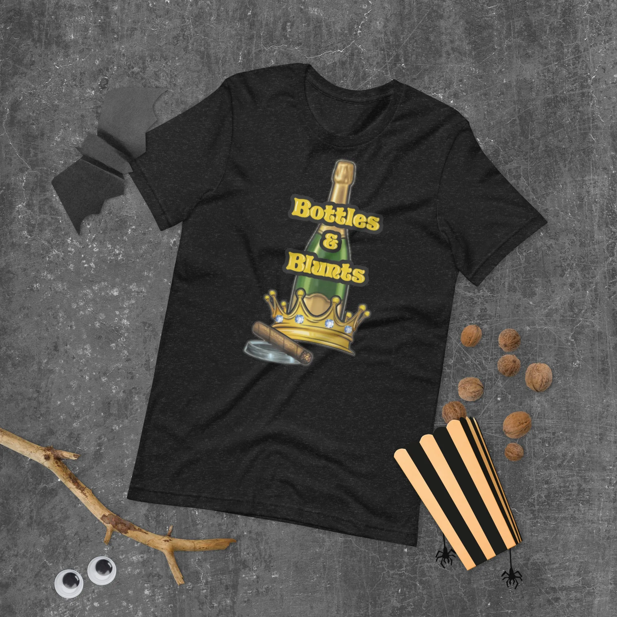 Bottles, Blunts & Crown Unisex T-shirt