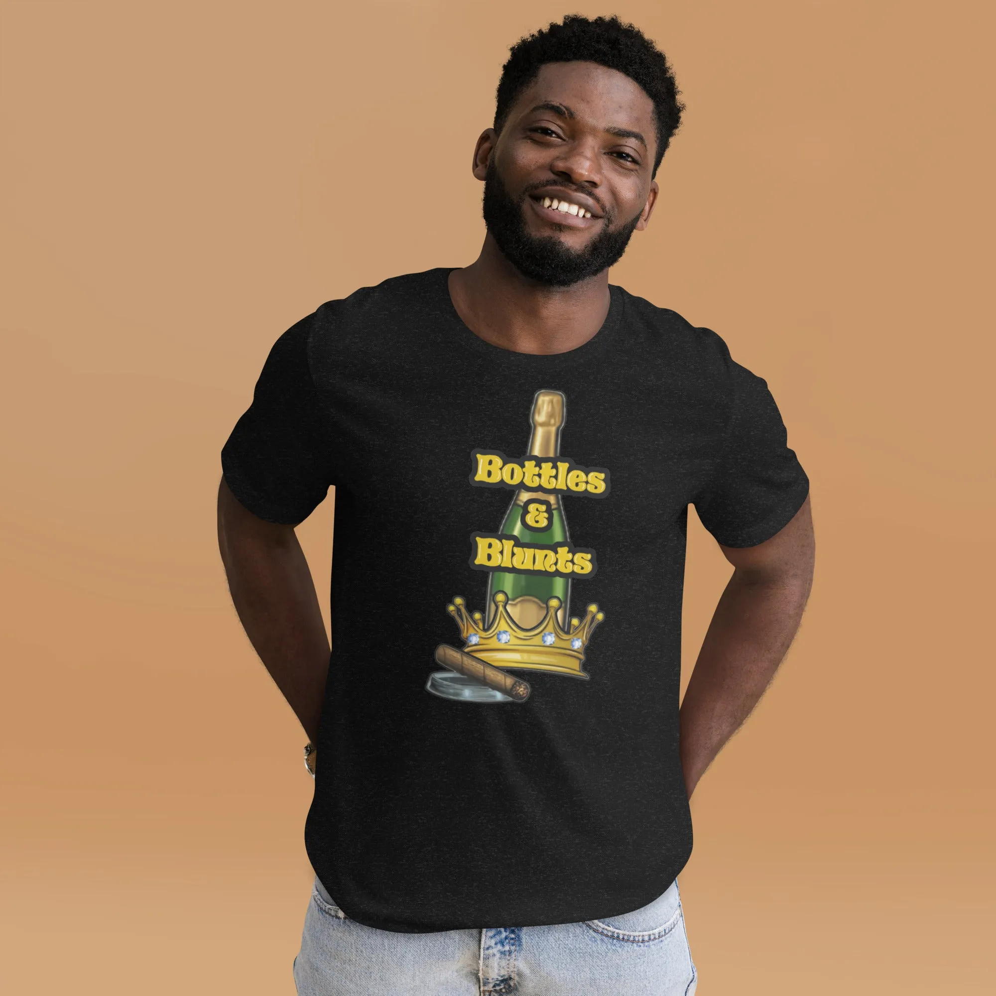 Bottles, Blunts & Crown Unisex T-shirt