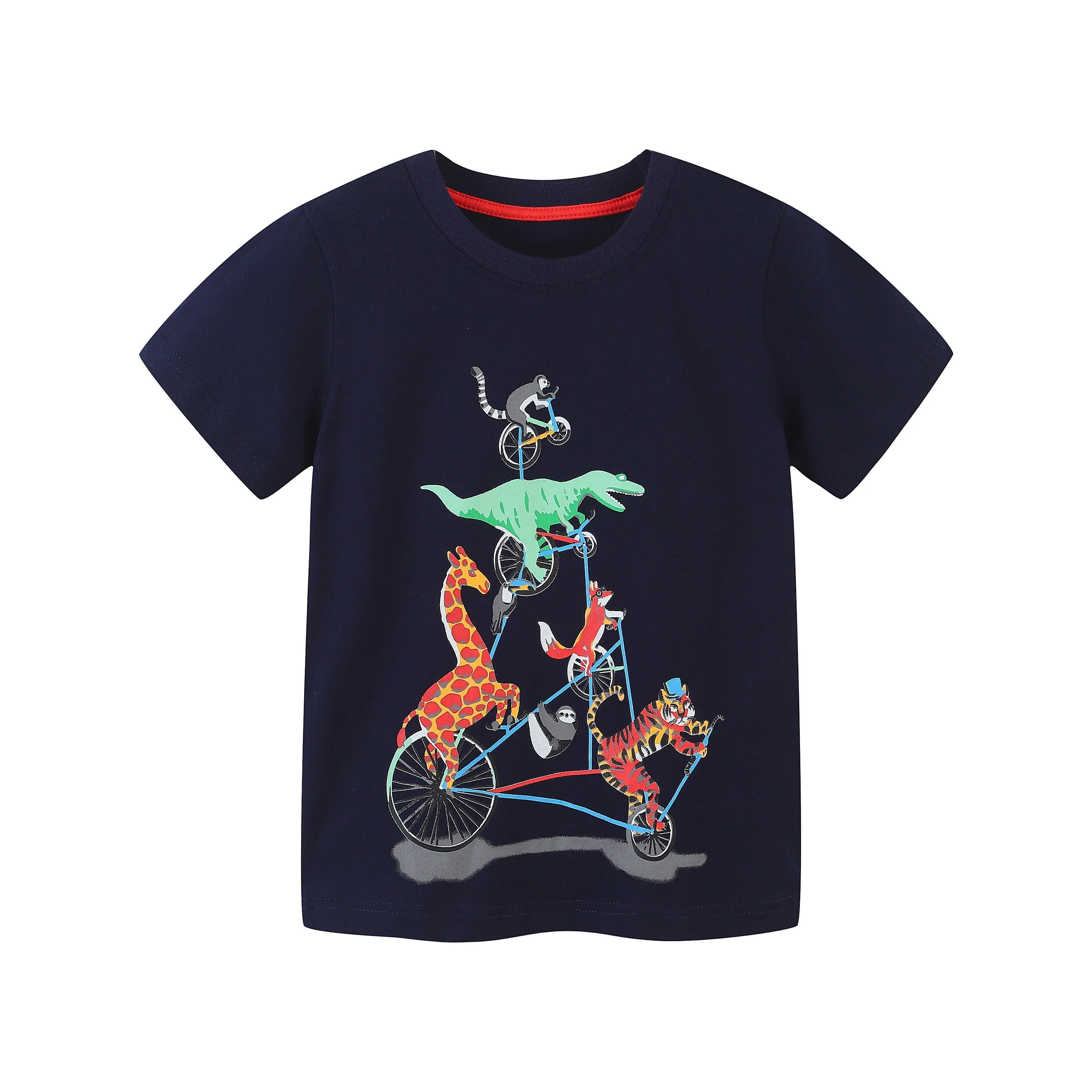 Boys Cotton T-Shirts Summer Tees & Tops for Baby Boys | Dragon, Dino Circus Toddler Boys Tees Clothing Gift for Boys Outfit Pack of 3 Tops