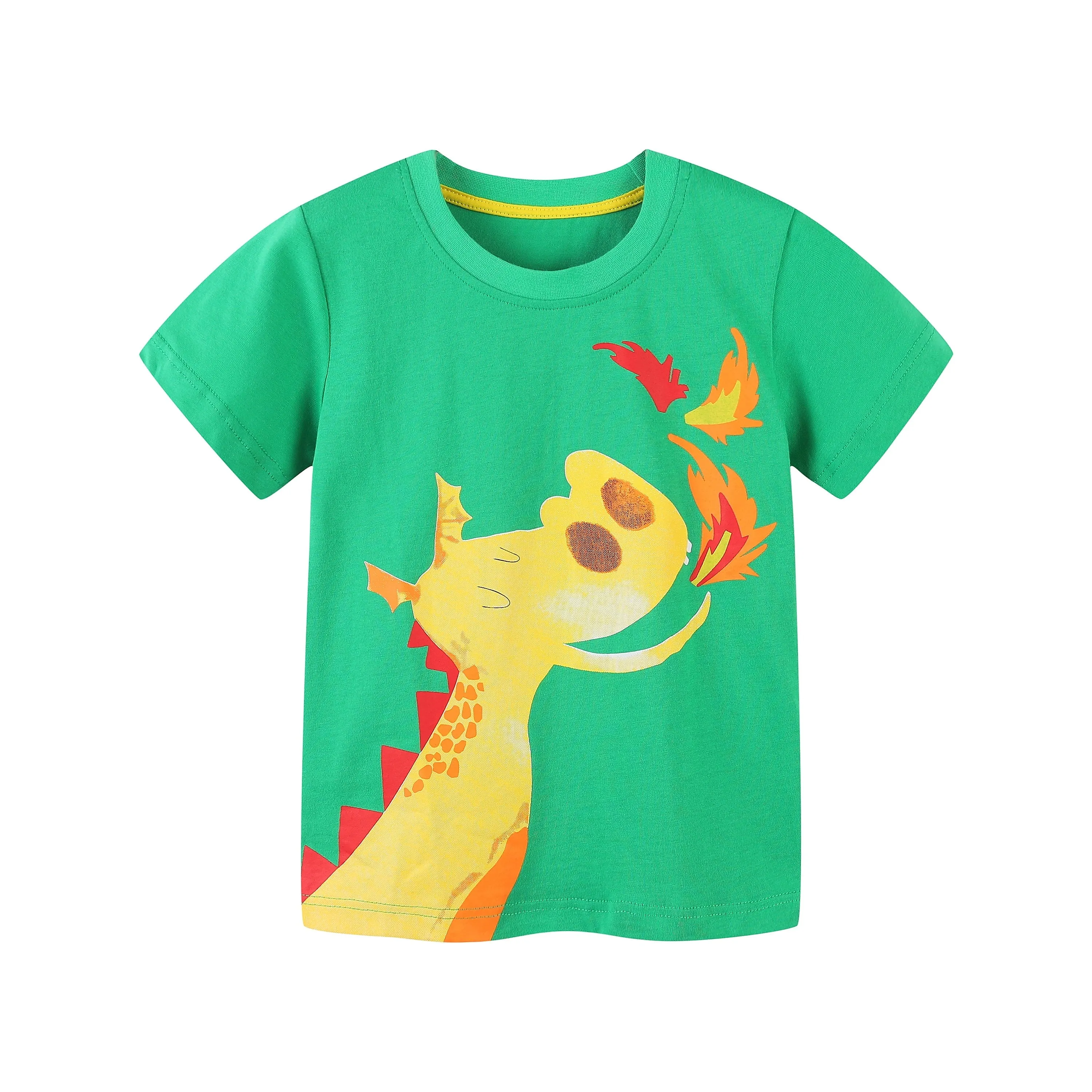 Boys Cotton T-Shirts Summer Tees & Tops for Baby Boys | Dragon, Dino Circus Toddler Boys Tees Clothing Gift for Boys Outfit Pack of 3 Tops