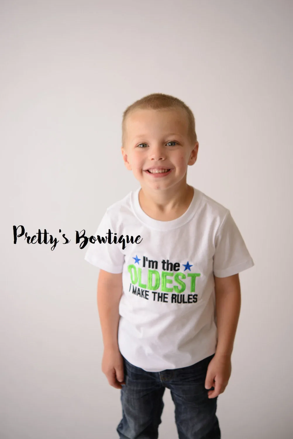 Boy's I'm the OLDEST I make the rules T shirt, Big Brother Shirt -- Boys funny t shirt -- Brother Shirt -- Oldest-- Unisex shirt