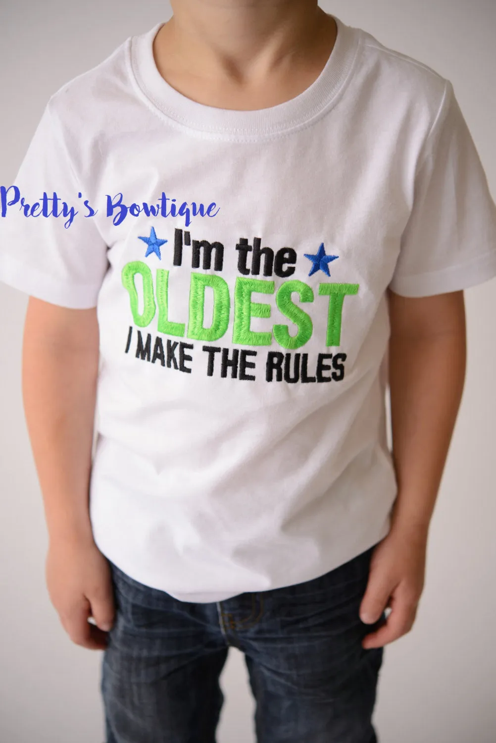 Boy's I'm the OLDEST I make the rules T shirt, Big Brother Shirt -- Boys funny t shirt -- Brother Shirt -- Oldest-- Unisex shirt