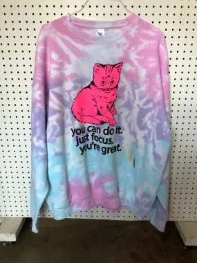 BPR- XL Tie Dye Sweatshirt - Focus Cat