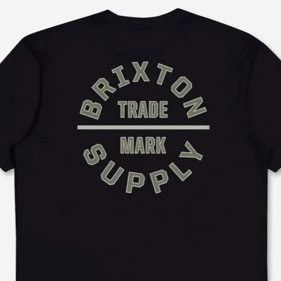 BRIXTON Oath V S/S Standard T-Shirt - Black/Olive