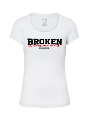 Broken Dreams Stylish Women's Graphic Printed T-shirt WD364