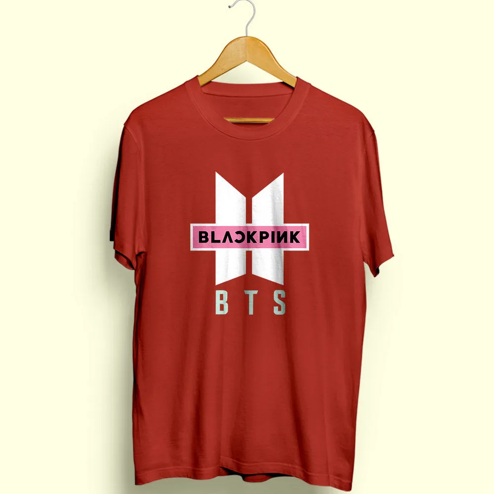 BTS Blackpink Half Sleeve T-Shirt