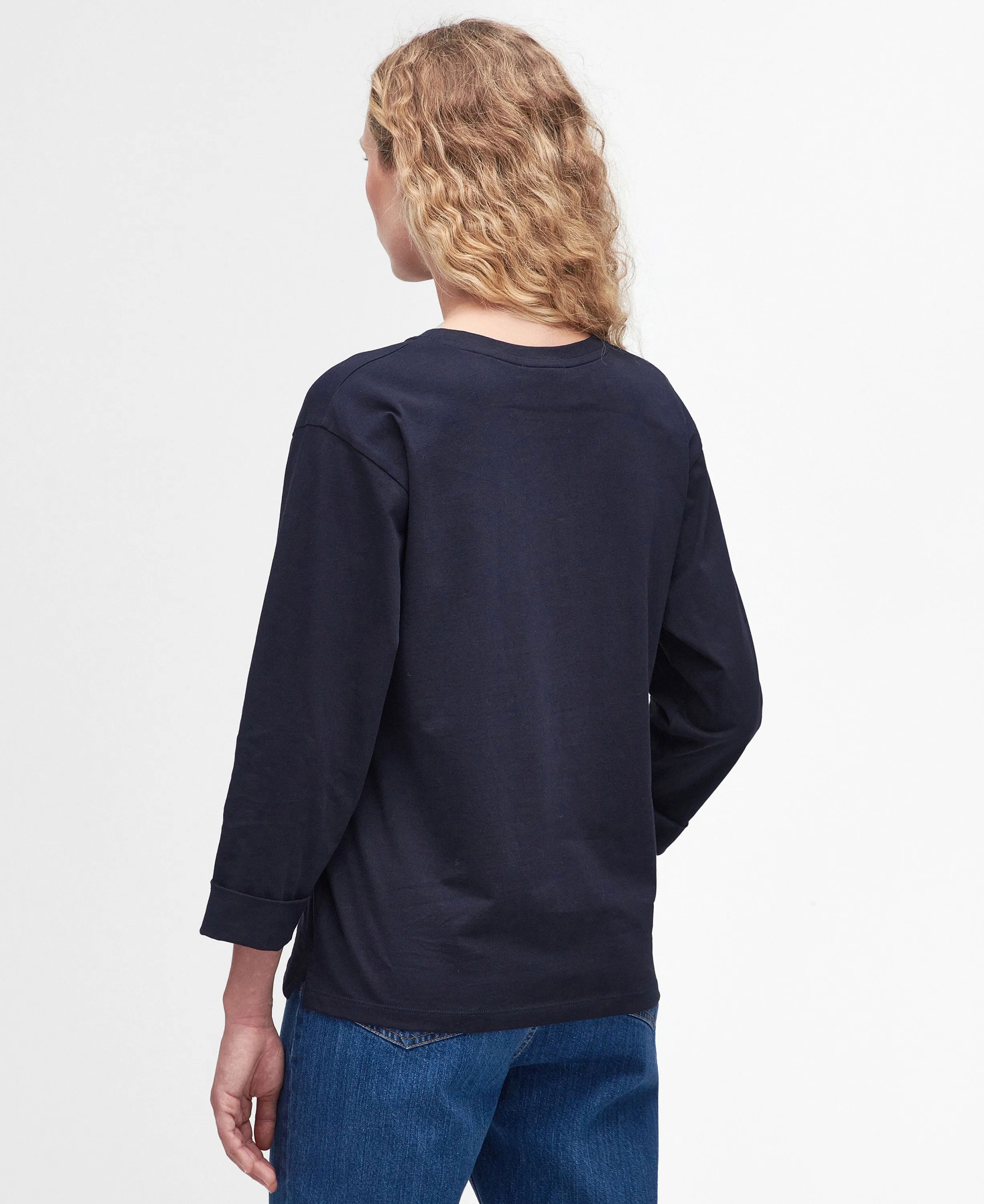 Burne Long Sleeve T-Shirt - Navy