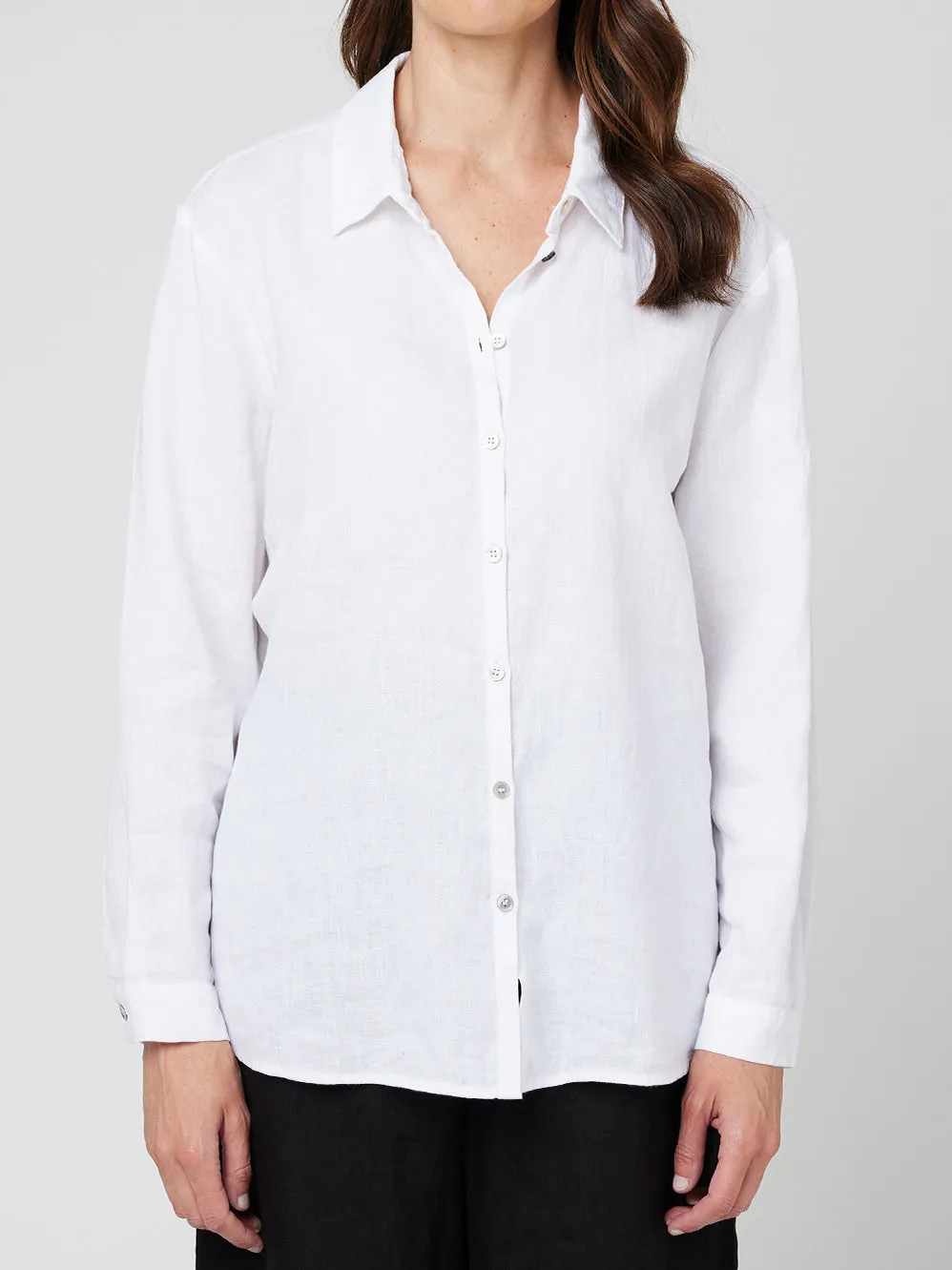 CAKE LINEN BOYFRIEND SHIRT