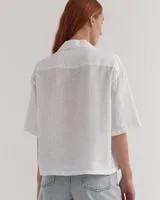 Caley Linen Shirt White