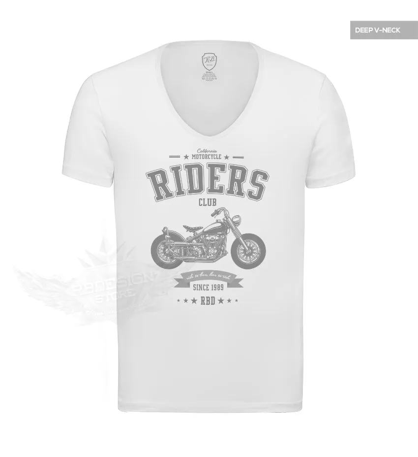 California Motorcycle Riders Casual Mens Graphic T-shirt MD881 Gray