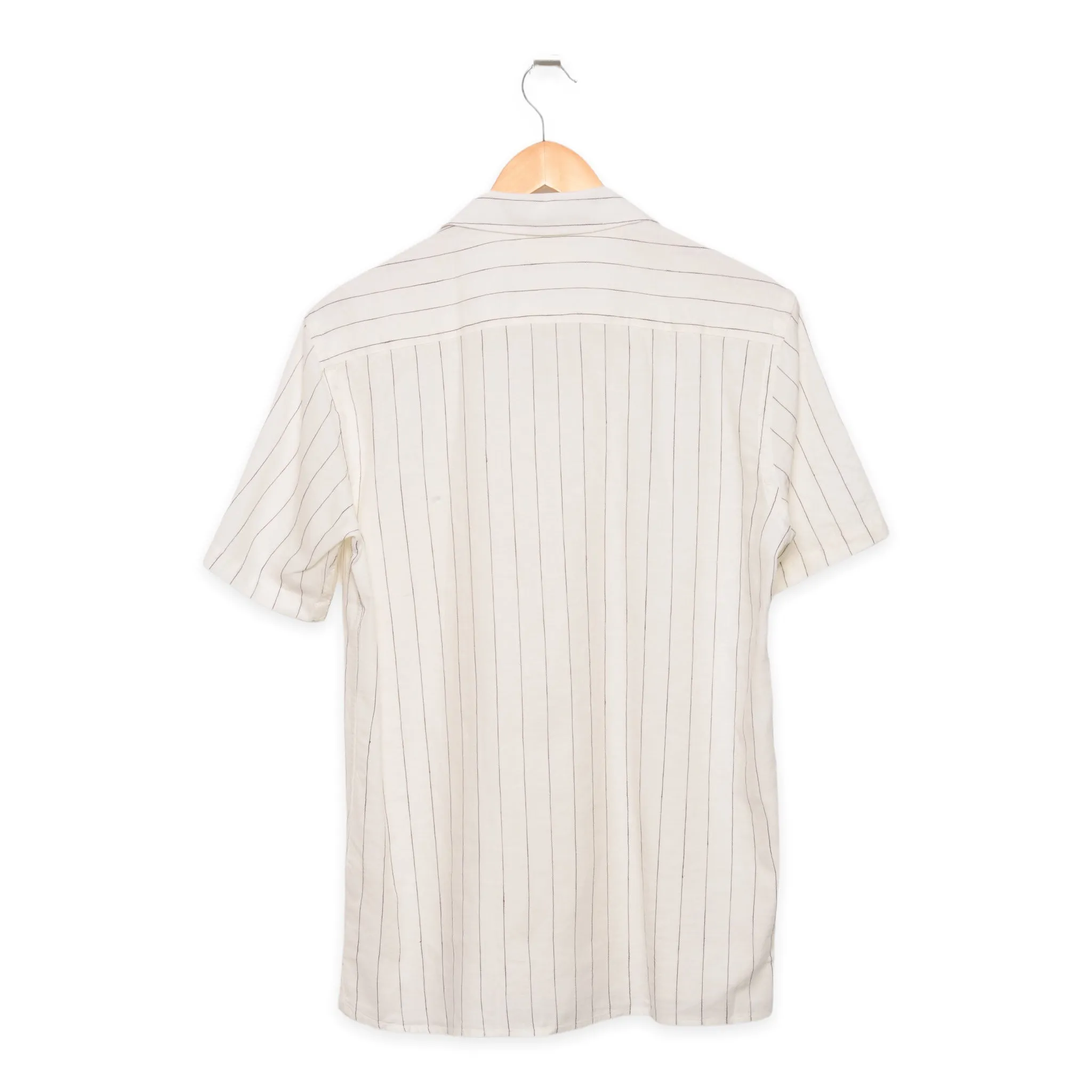 Carpasus short sleeve shirt Verita rust stripes