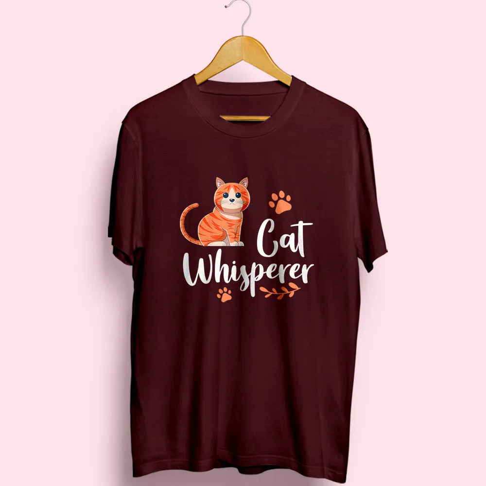 Cat Whisperer Half Sleeve T-Shirt