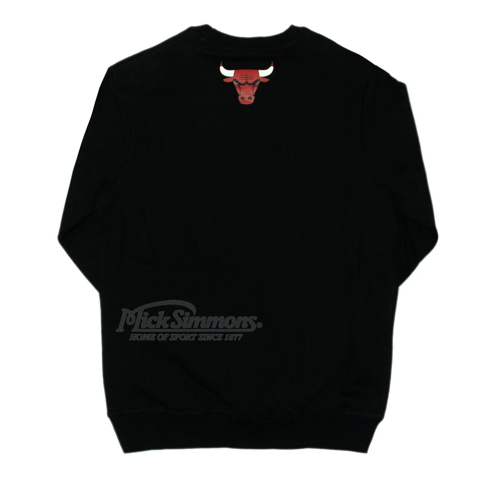 Chicago Bulls Ball Script Logo Crew Long Sleeve Sweatshirt by Mitchell & Ness