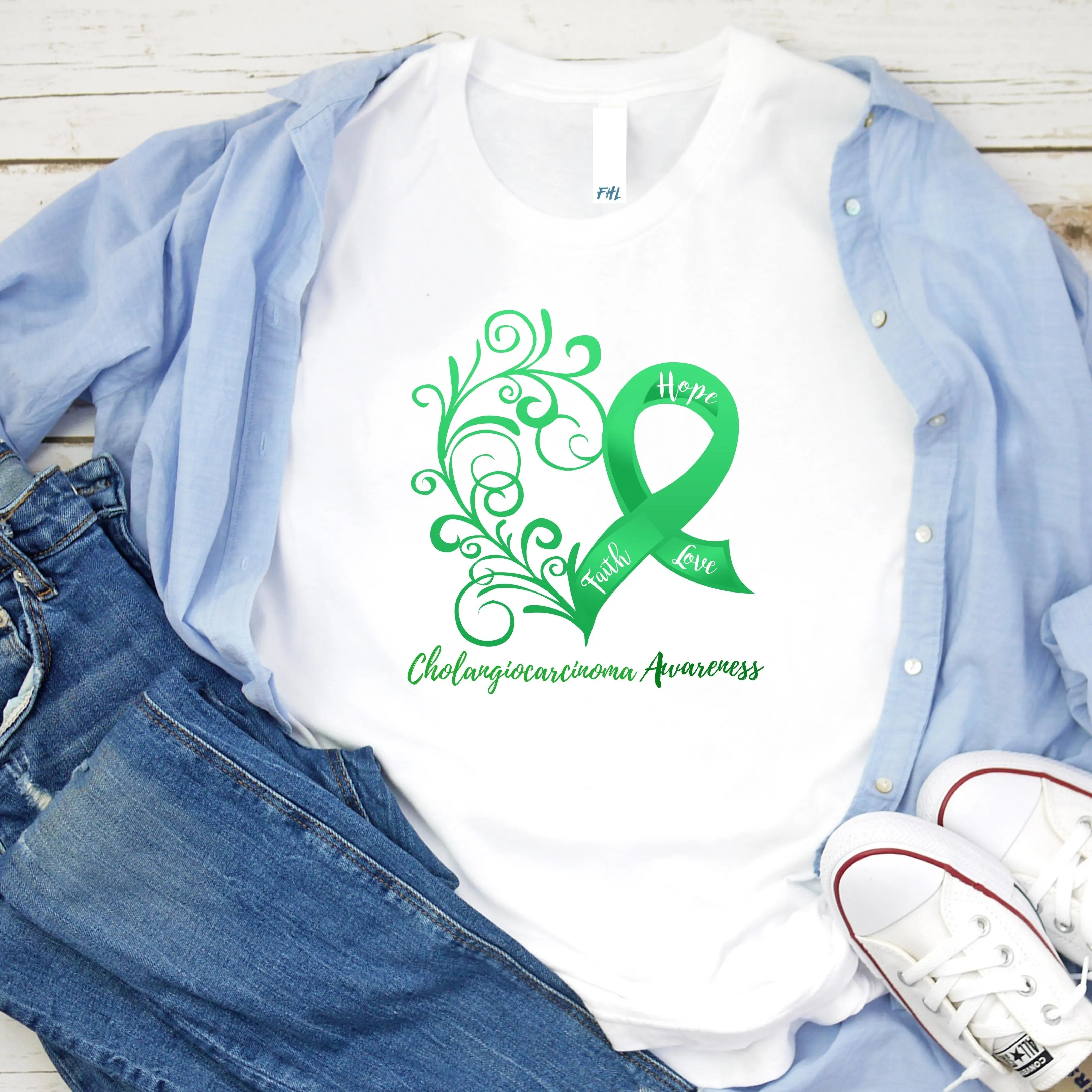 Cholangiocarcinoma Awareness T-Shirt - Several Colors Available