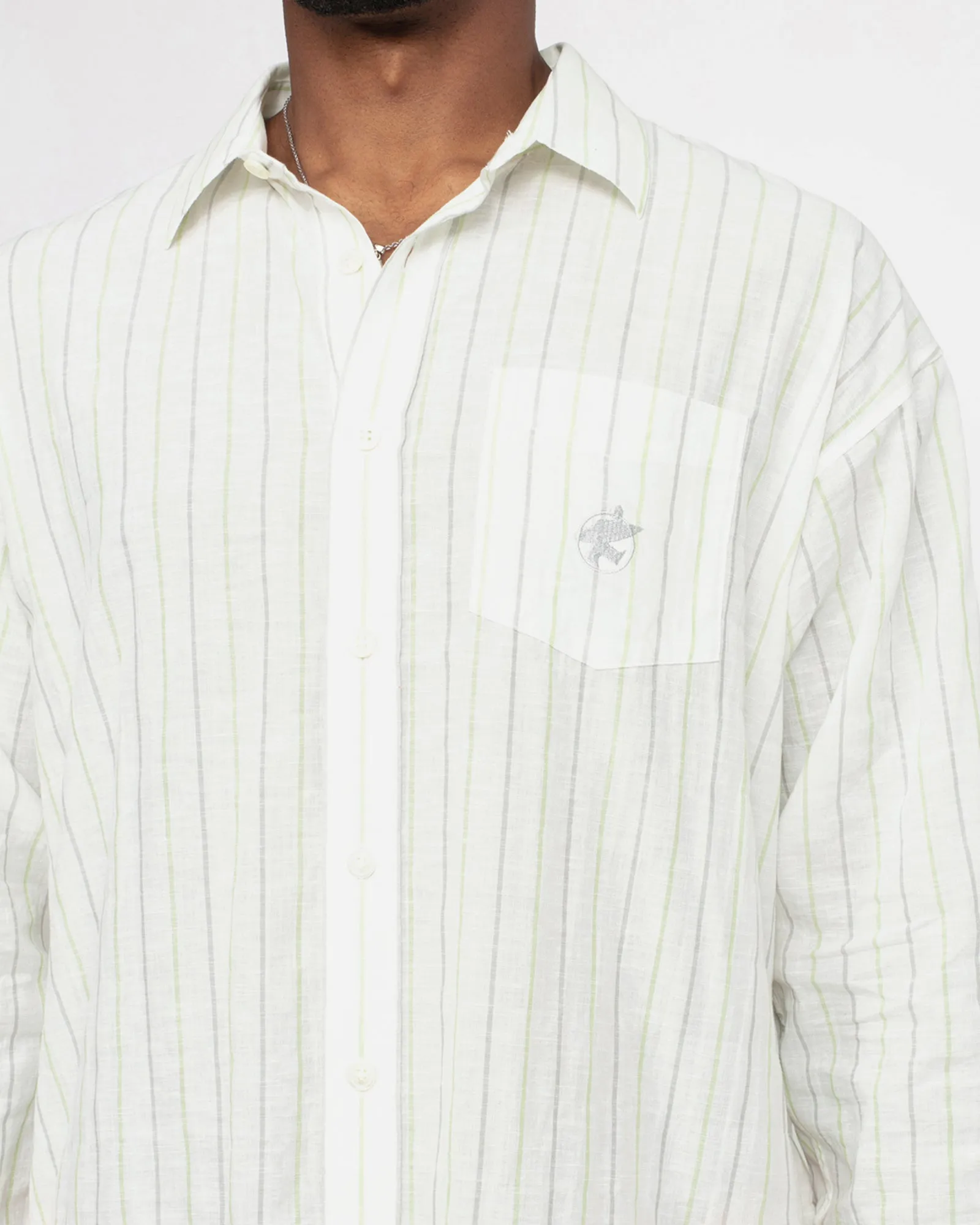 CLASSIC SHIRT STRIPED COTTON LINEN