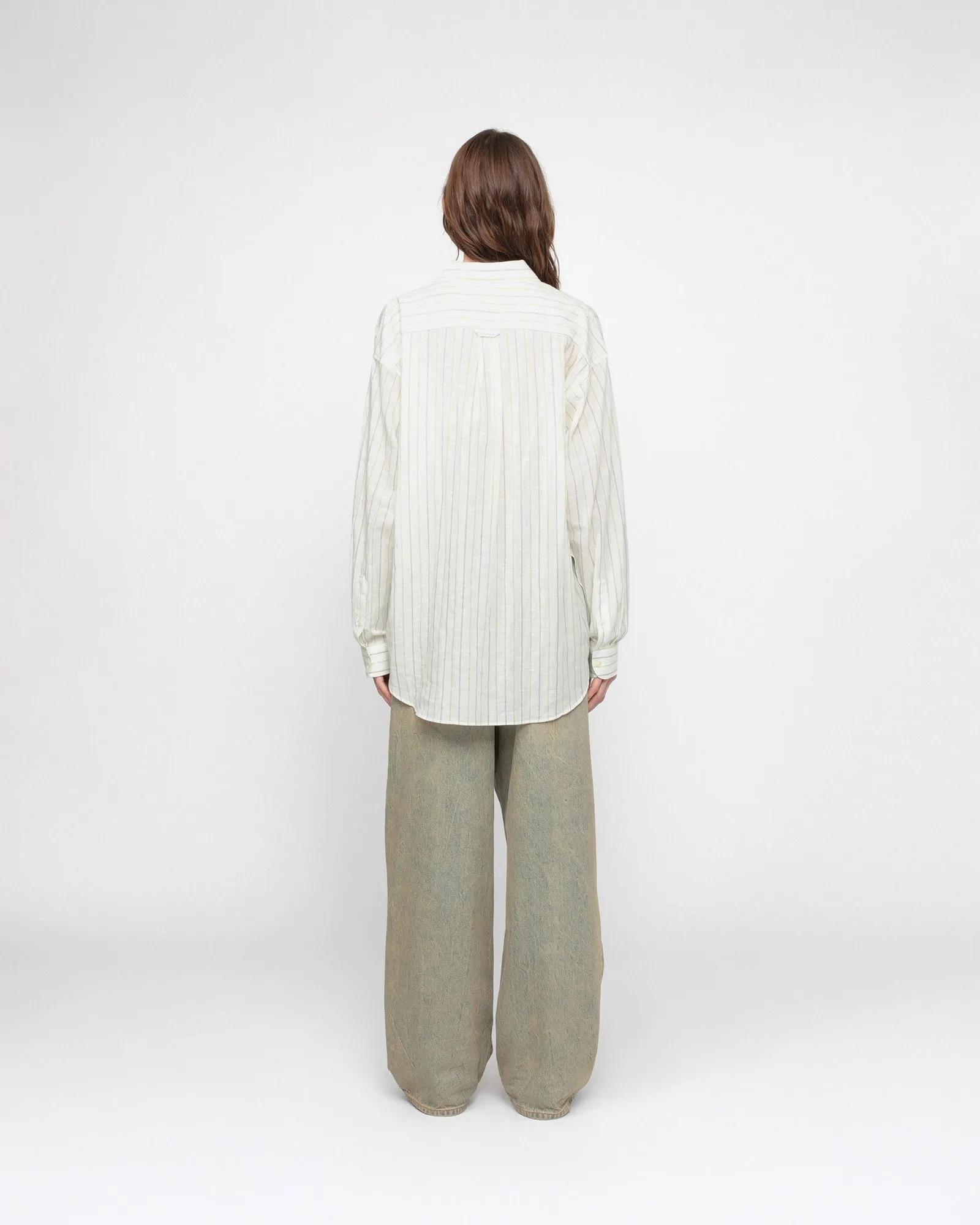 CLASSIC SHIRT STRIPED COTTON LINEN