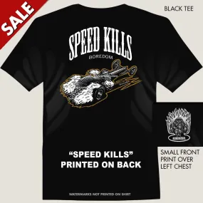 Clearance Men's Drag Racing Tee "Speed Kills Dragster" SIZE M