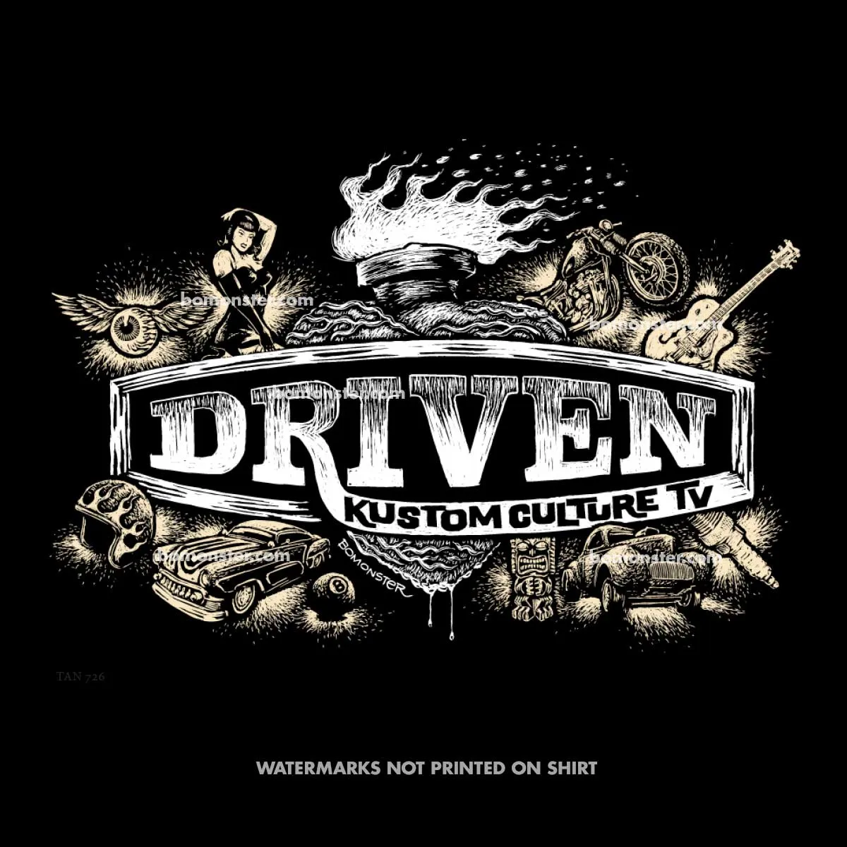 Clearance Men's Tee "Driven Kustom Culture" SIZE S