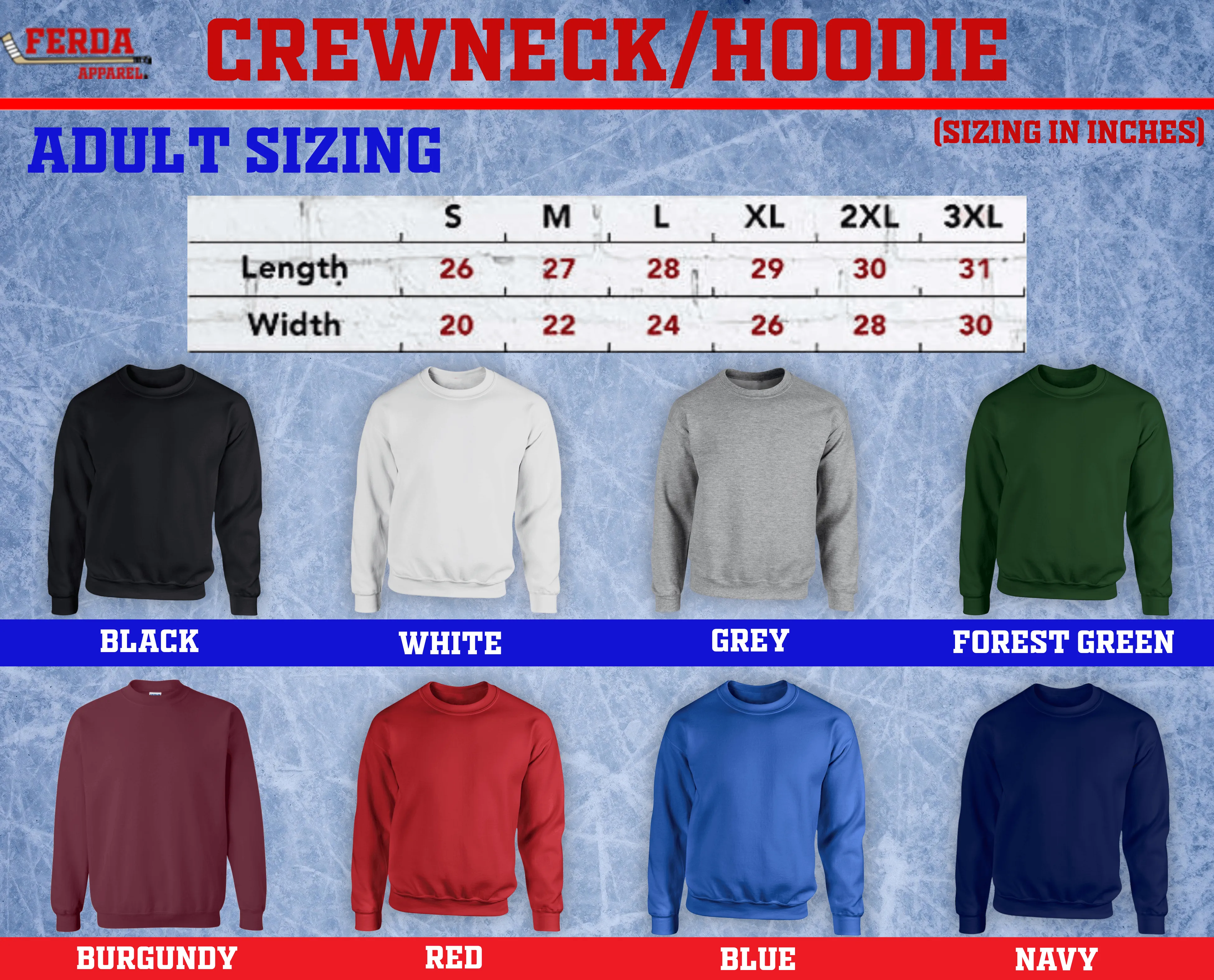 Danglin Hockey Crewneck Sweater Hoodie FA113