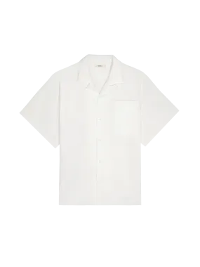 DNA Aloe Linen Camp Collar Shirt—off-white