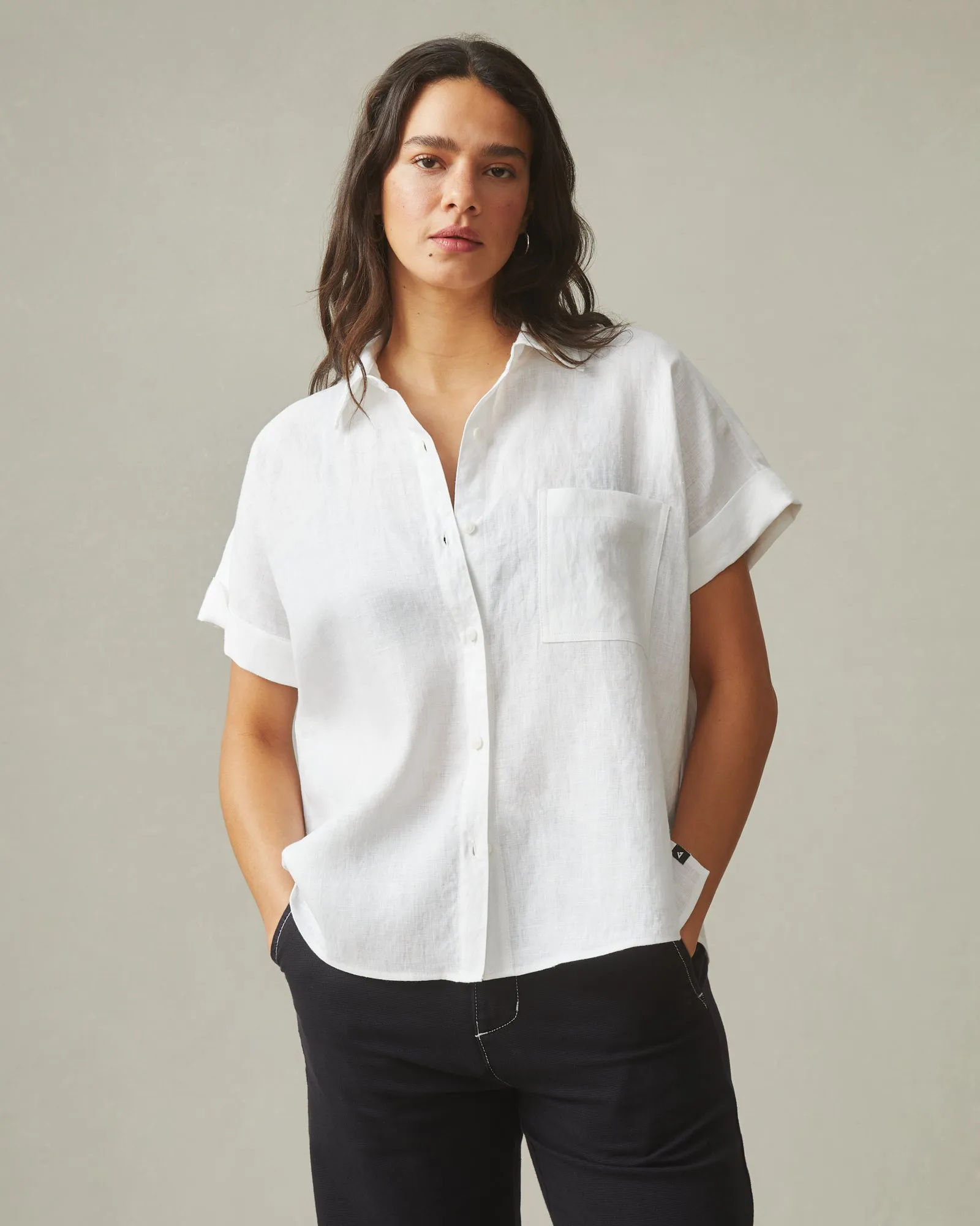 Easy Linen Shirt - Optic White