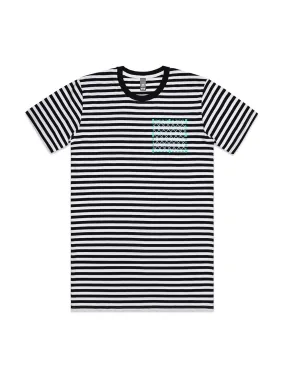 Embroidered AS Colour Staple Stripe Tee